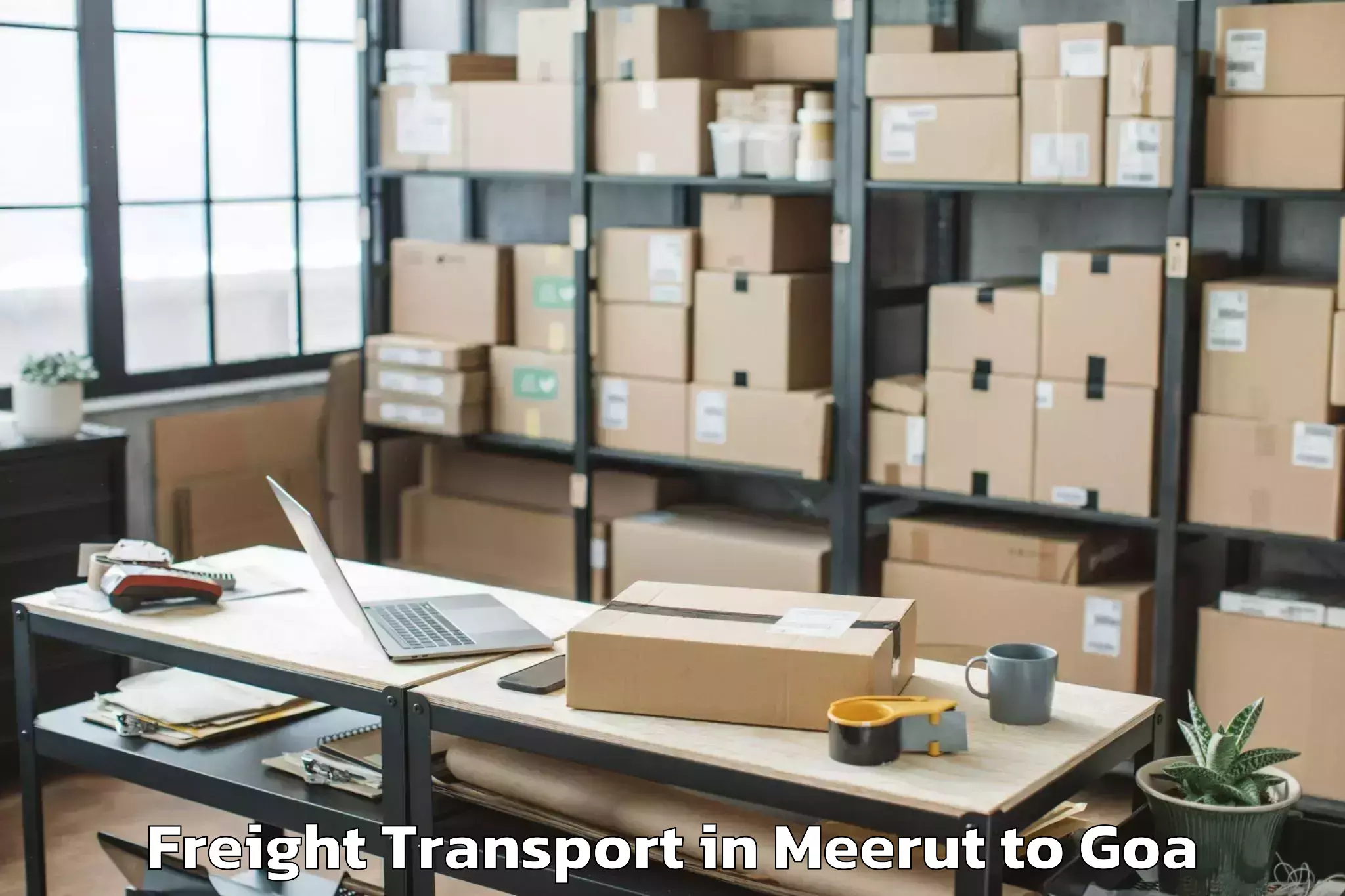 Quality Meerut to Mapuca Freight Transport